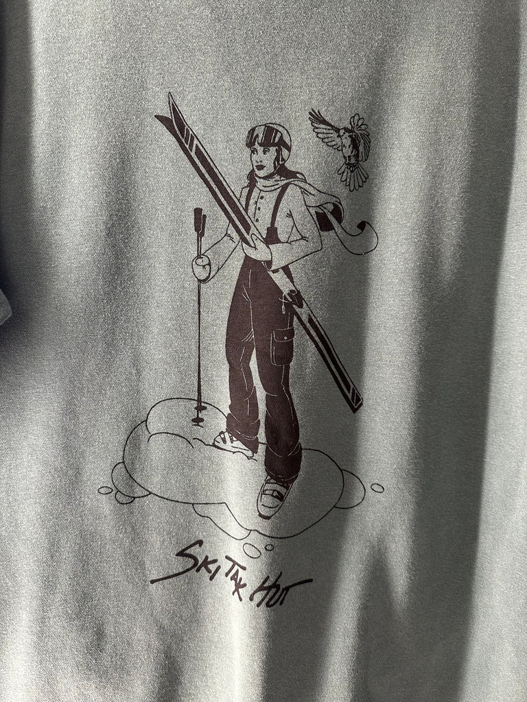 RETRO SKIER HOODIE ALPINE GREEN