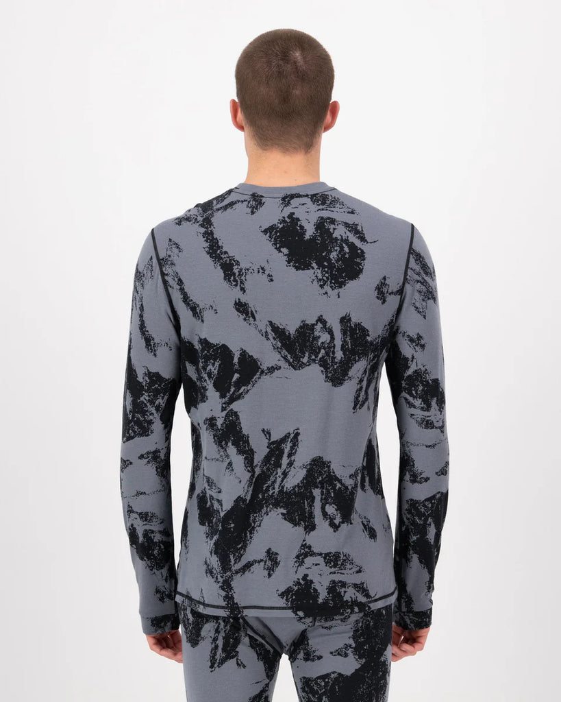 CASCADE MERINO BASE LAYER LONG SLEEVE PRINT