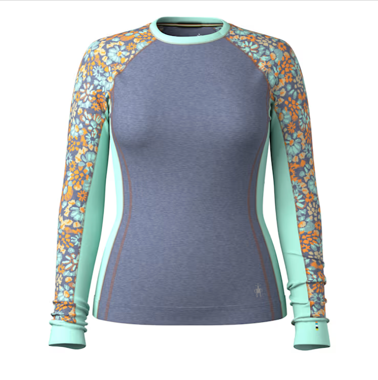 CLASSIC THERMAL MERINO BASE LAYER COLORBLOCK CREW | Ski Tak Hut